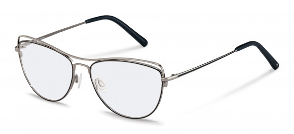 Rodenstock R2628 Eyeglasses, C gunmetal, dark blue