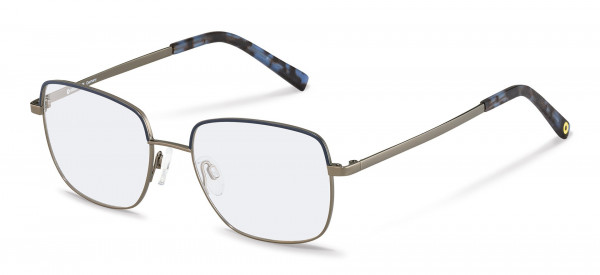 Rodenstock RR220 Eyeglasses, C dark blue, dark gunmetal