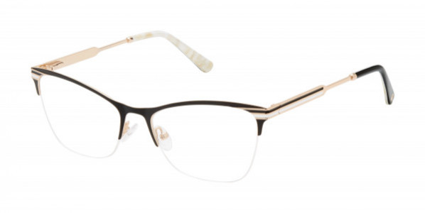 L.A.M.B. LA072 Eyeglasses, Black Gold (BLK)