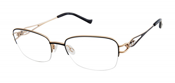 Tura R134 Eyeglasses, Black/Gold (BLK)