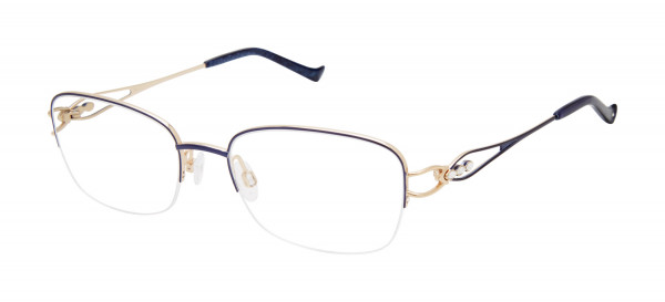 Tura R134 Eyeglasses, Navy/Gold (NAV)