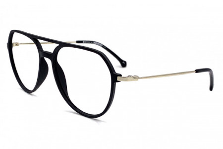 Eyecroxx EC607UD Eyeglasses, C1 Black Gold