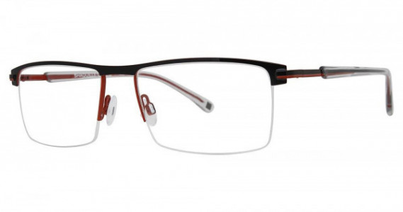 Shaquille O’Neal QD 165M Eyeglasses, 239 Black/Red