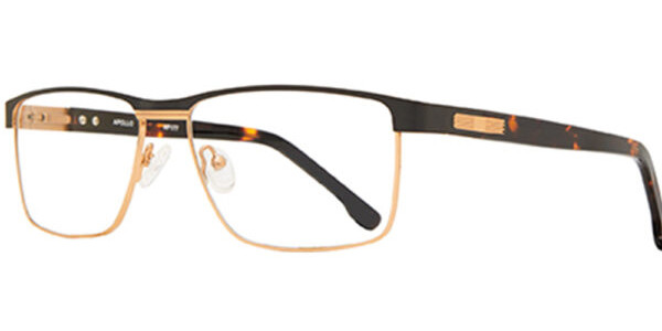 Apollo AP177 Eyeglasses, Black-Gold