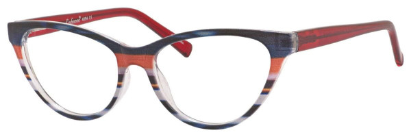 Enhance EN4094 Eyeglasses, Burgundy Stripe