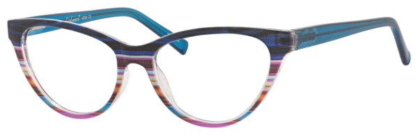 Enhance EN4094 Eyeglasses, Cobalt Stripe