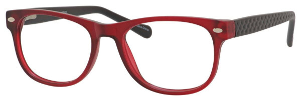 Enhance EN4097 Eyeglasses, Matte Red Black