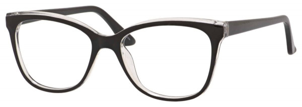 Enhance EN4162 Eyeglasses, Black/Crystal