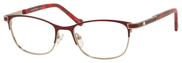Marie Claire MC6275 Eyeglasses, Matte Burgundy/Silver
