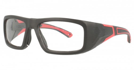 Hilco OnGuard US110S Safety Eyewear, Black/Red