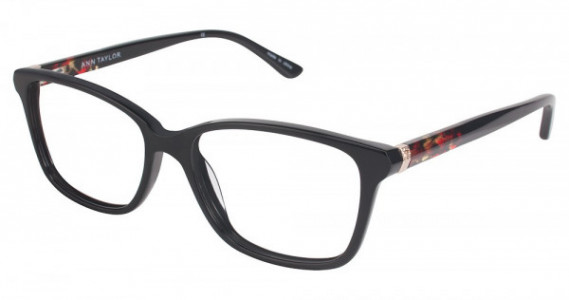 Ann Taylor AT322UF Eyeglasses, C01 BLACK / RED