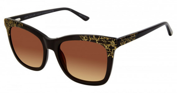 Ann Taylor ATP909 Sunglasses, C01 BLACK / GOLD (BROWN GRADIENT)