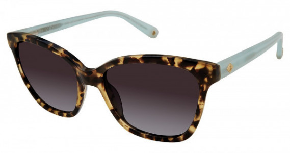Sperry Top-Sider LAGOON Sunglasses, C02 TORT/SEAFOAM (LIGHT BLUE FLASH)