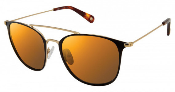 Sperry Top-Sider TIERRA Sunglasses, C01 BLACK/GOLD (GOLD FLASH)