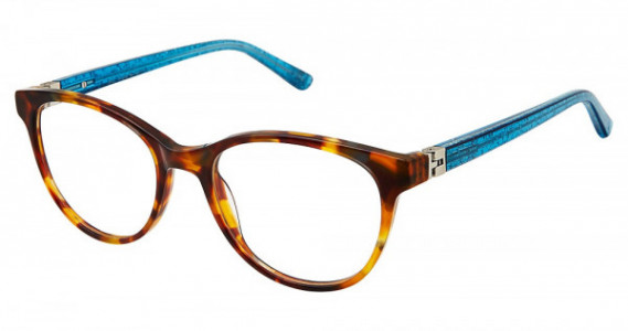 Nicole Miller Finley Eyeglasses, C02 TORTOISE/BLUE