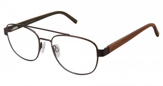 TLG NU033 Eyeglasses, C02 DARK BROWN