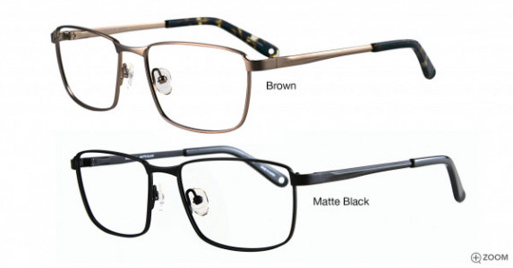 Bulova Stone Park Eyeglasses, Matte Black