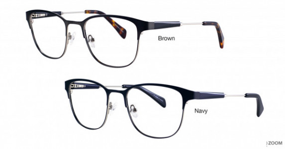 Colours Bogan Eyeglasses, Navy
