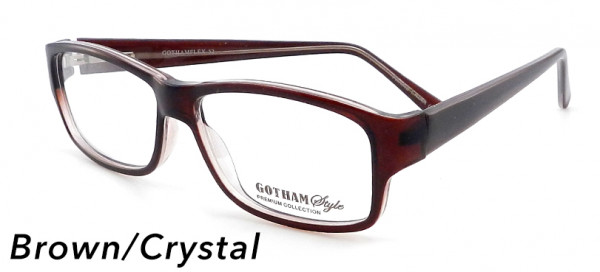 Smilen Eyewear 52 Eyeglasses, Brown Crystal