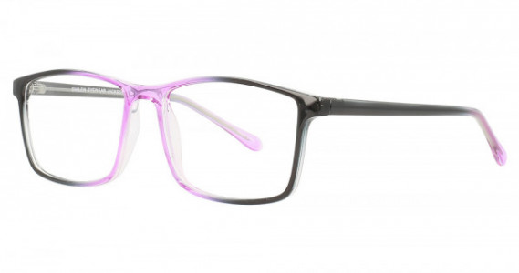 Smilen Eyewear Jackson Eyeglasses, Grey/Purple Fade