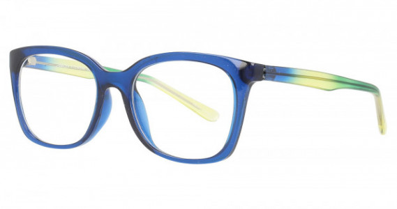 Smilen Eyewear Olivia Eyeglasses, Dark Blue Multi