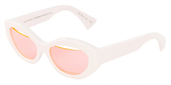 Alain Mikli A05058 JEREMY SCOTT 3 Sunglasses, 004/U9 WHITE (WHITE)