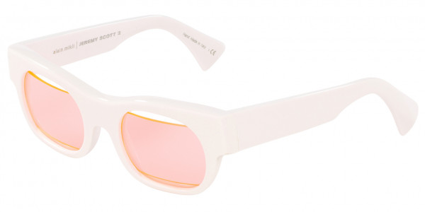 Alain Mikli A05059 JEREMY SCOTT 2 Sunglasses, 004/U9 WHITE (WHITE)
