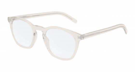 Saint Laurent SL 30 SLIM Eyeglasses, 004 - BEIGE with TRANSPARENT lenses