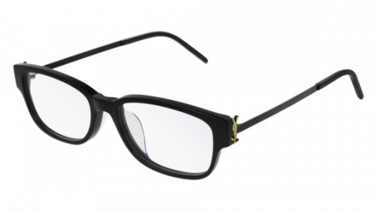 Saint Laurent SL M48/F Eyeglasses, 002 - BLACK