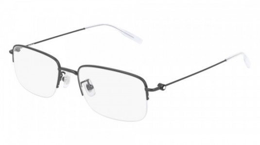 Montblanc MB0084OK Eyeglasses, 004 - RUTHENIUM