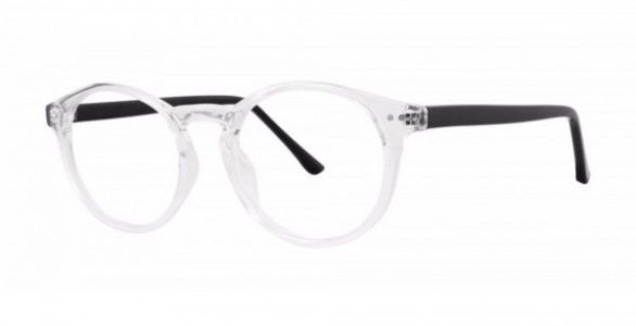 Modern Optical LUNAR Eyeglasses, Crystal/Black