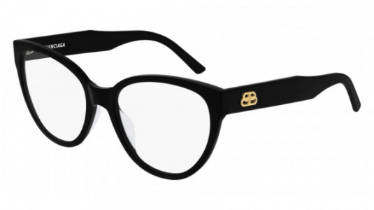 Balenciaga BB0064O Eyeglasses, 001 - BLACK