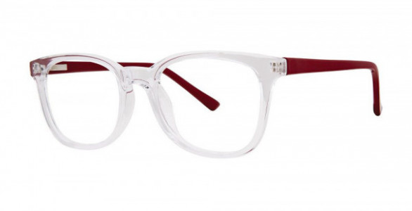 Modern Optical CONFIDE Eyeglasses, Crystal/Red