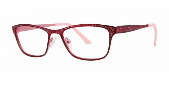Fashiontabulous 10X259 Eyeglasses, Matte Burgundy/Pink