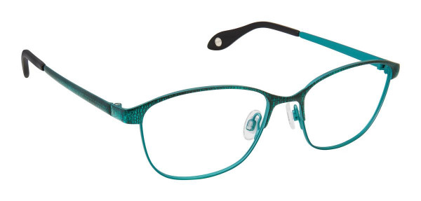 Fysh UK FYSH 3647 Eyeglasses, (S204) TEAL CROCODILE