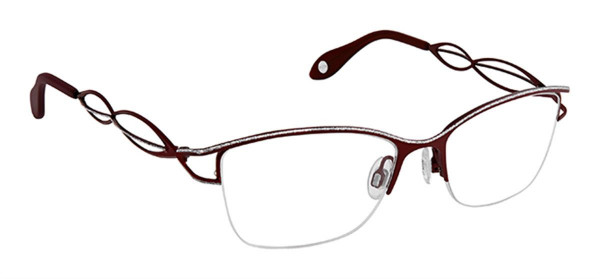 Fysh UK FYSH 3644 Eyeglasses, (S206) WINE SILVER