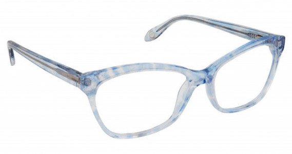 Fysh UK FYSH 3638 Eyeglasses, (S301) BLUE IRIDESCENT