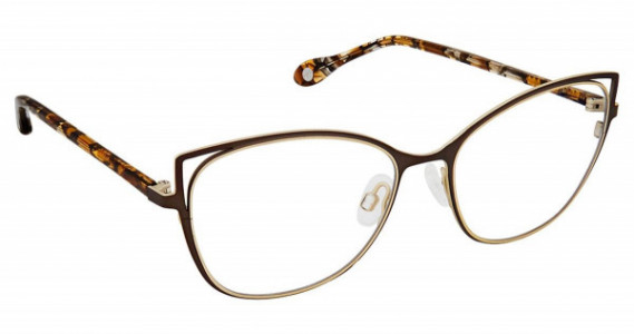 Fysh UK FYSH 3637 Eyeglasses, (M102) BROWN GOLD
