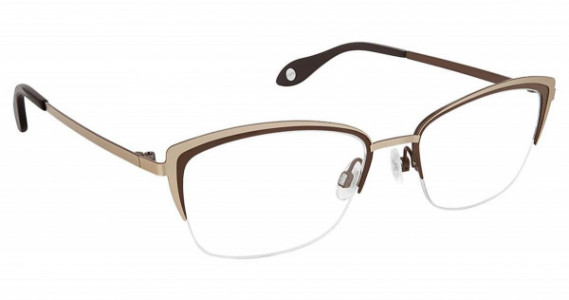 Fysh UK FYSH 3635 Eyeglasses, (S211) GOLD BROWN