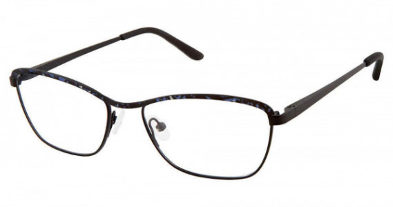 SuperFlex SF-1112T Eyeglasses, M200-BLACK DEMI BLUE