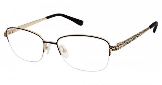 SuperFlex SF-1105T Eyeglasses, M100-BLACK GOLD