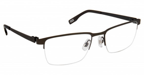 Evatik EVATIK 9184 Eyeglasses, (M202) CAMEL BLACK