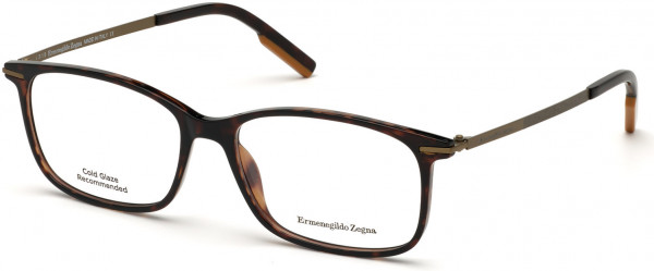 Ermenegildo Zegna EZ5172 Eyeglasses, 052 - Shiny Havana, Shiny Dark Havana, Vicuna