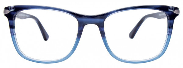 Takumi TK1133 Eyeglasses, 050 - Dark Blue Marbled & Crystal Blue
