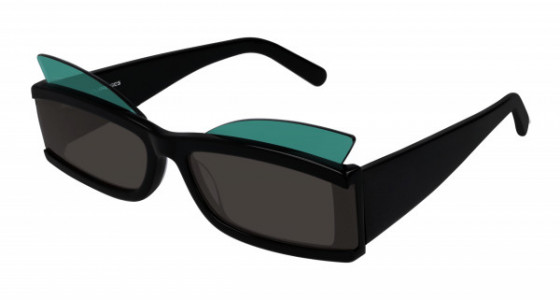 Courrèges CL1905 Sunglasses, 001 - BLACK with GREY lenses