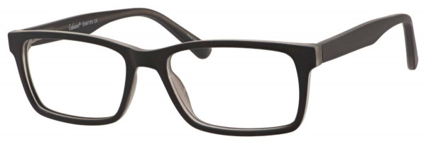 Enhance EN4170 Eyeglasses, Matte Black/Crystal