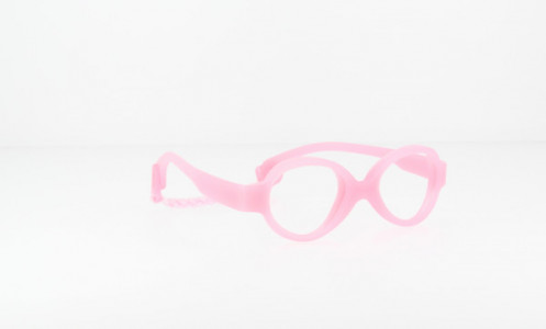 Miraflex Baby Zero with Built Up Bridge Eyeglasses, B Pink