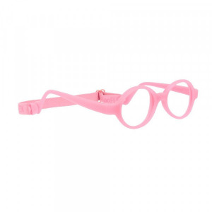 Miraflex Maxi Baby Lux with Built Up Bridge Eyeglasses, B Pink