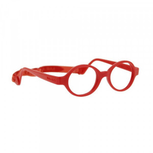 Miraflex Maxi Baby Lux with Built Up Bridge Eyeglasses, I Red