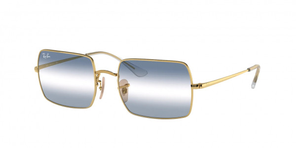 Ray-Ban RB1969 RECTANGLE Sunglasses, 001/GA RECTANGLE ARISTA CLEAR GRADIEN (GOLD)
